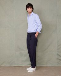 Officine Generale - Soft Collar Shirt - Lyst