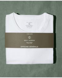 Officine Generale - Crew Neck T-Shirt - Lyst