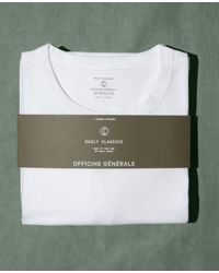 Officine Generale - Crew Neck T-Shirt - Lyst