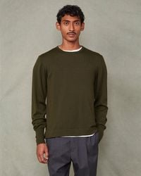 Officine Generale - Crew Neck Sweater - Lyst