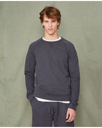 Officine Generale - Crew Neck Sweatshirt - Lyst