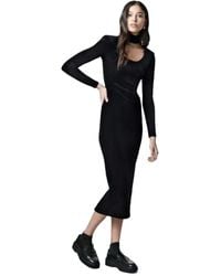 Smythe Velvet Choker Dress - Black