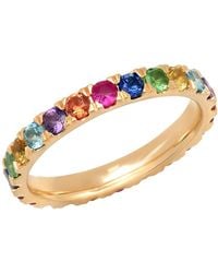 Eriness - 14k Yg Large Multi Colored Eternity Band - Lyst