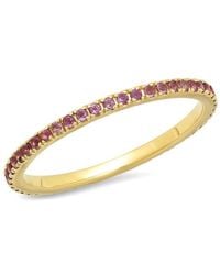 Eriness - 14k Yellow Gold Eternity Band - Lyst