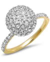 Eriness 14k Wg Diamond Disco Ball Ring - Metallic