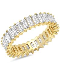Eriness Diamond Vertical Baguette Ring - Multicolour