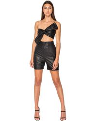 lamarque leather shorts