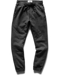 Reigning Champ Mid Weight Terry Slim Sweatpant - Black