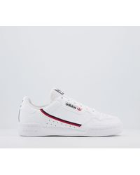 adidas originals continental 80s trainers in triple white