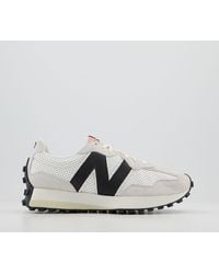 new balance burgundy suede 327 trainers