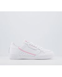 adidas originals continental 80s trainers in triple white