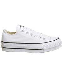 black leather converse platforms