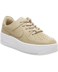 nike air force 1 sage trainers desert ore wheat leopard