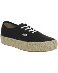 vans espadrilles platform