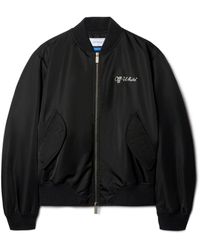 Off-White c/o Virgil Abloh - Script Varsity Jacket - Lyst