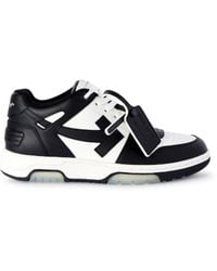 Off-White c/o Virgil Abloh - Out Of Office Logo-embroidered Leather Low-top Trainers 7. - Lyst