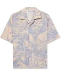 Off-White c/o Virgil Abloh - City Nature Linen Bowling Shirt - Lyst