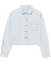 Off-White c/o Virgil Abloh - Diag Long Sleeve Denim Shirt - Lyst