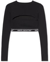 Off-White c/o Virgil Abloh - Logoband Cut Out Top - Lyst