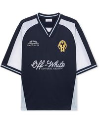 Off-White c/o Virgil Abloh - Royal Team Soccer T-Shirt - Lyst