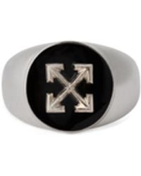 Off-White c/o Virgil Abloh - Round Arrow Signet Ring - Lyst
