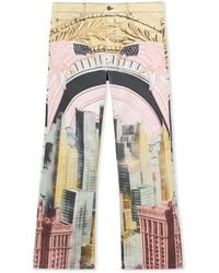 Off-White c/o Virgil Abloh - All-Over Moneyworld Slim Relax Jeans - Lyst