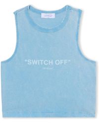 Off-White c/o Virgil Abloh - Switch Off Cotton Top - Lyst