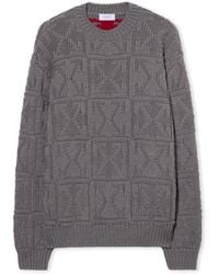 Off-White c/o Virgil Abloh - 3D Stitch Arrow Knit Sweater - Lyst