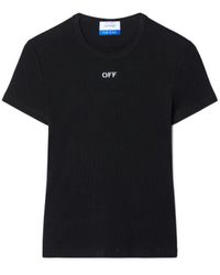 Off-White c/o Virgil Abloh - T-shirt a coste con logo Off - Lyst