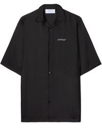 Off-White c/o Virgil Abloh - Barber Arrow Silk Bowling Shirt - Lyst