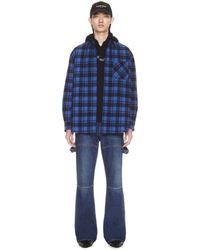 Off-White c/o Virgil Abloh - Checked Flannel Shirt - Lyst