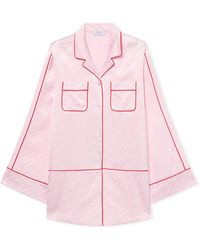 Off-White c/o Virgil Abloh - Jacquard Off- Satin New Roxy Pajama Dress - Lyst