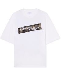 Off-White c/o Virgil Abloh - Flannel Diagonal Skate Logo Tee - Lyst
