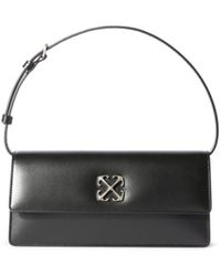 Off-White c/o Virgil Abloh - Borsa a spalla in pelle con logo freccia in metallo - Lyst