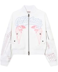 Off-White c/o Virgil Abloh - Skyline Cropped Bomber - Lyst