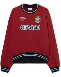 Off-White c/o Virgil Abloh - Sporty Over Crew Logo Sweatshirt - Lyst