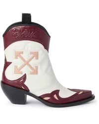 Off-White c/o Virgil Abloh - Santiago Texan Ankle Boots - Lyst