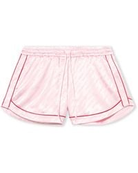 Off-White c/o Virgil Abloh - Jacquard Satin Pajama Shorts - Lyst