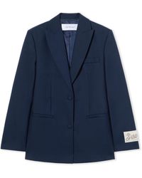 Off-White c/o Virgil Abloh - Gabardine Label Tomboy Blazer - Lyst