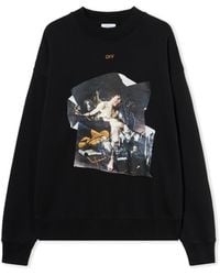 Off-White c/o Virgil Abloh - Cupid Paper Skate Crewneck Sweatshirt - Lyst