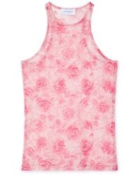 Off-White c/o Virgil Abloh - Off Stamp Roses Tank Top - Lyst