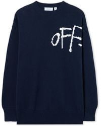 Off-White c/o Virgil Abloh - Bookish Shared Knit Crewneck - Lyst