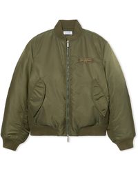 Off-White c/o Virgil Abloh - Off- Embroidered Nylon Bomber Jacket - Lyst