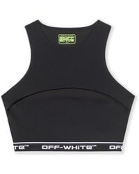 Off-White c/o Virgil Abloh - Logoband Cut-Out Top - Lyst
