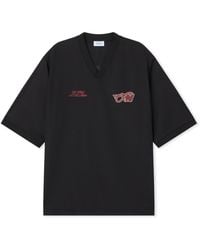 Off-White c/o Virgil Abloh - Off- C/O Ac Milan Tech T-Shirt - Lyst