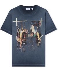 Off-White c/o Virgil Abloh - Ripped Narciso T-Shirt - Lyst