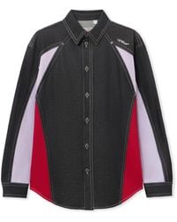 Off-White c/o Virgil Abloh - Color Block Military Overshirt - Lyst