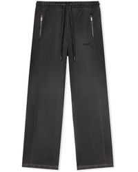 Off-White c/o Virgil Abloh - Distressed Diag Slouchy Sweatpants - Lyst