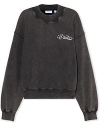 Off-White c/o Virgil Abloh - Off Marker Over Crew Sweatshirt - Lyst
