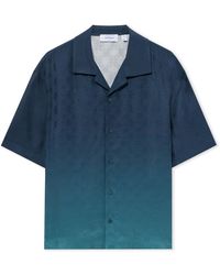 Off-White c/o Virgil Abloh - Arrow Monogram Jacquard Bowling Shirt - Lyst